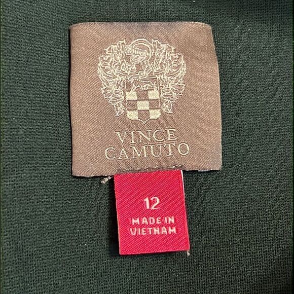 Vince Camuto Forrest Green Sheath Dress - Size 12 - Picture 10 of 14
